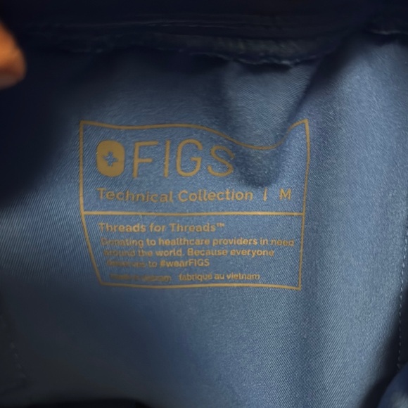 Figs Blue Jogger Pants Sz medium - Picture 4 of 4